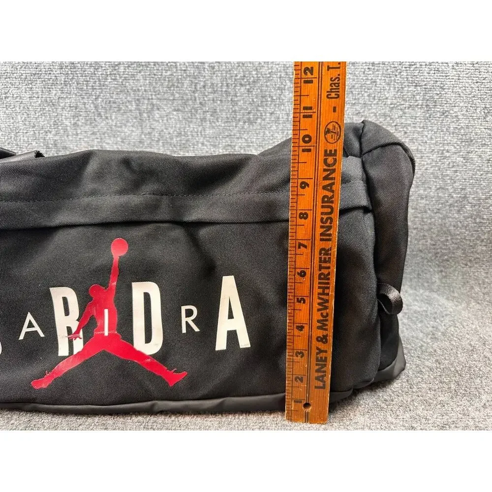 Jordan Jumpman Black Duffle Gym Bag Medium Logo Polyester
